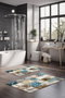 Mijölnir CT-5096 Juego de Alfombrillas de Baño 2 Piezas Poliéster Antideslizante Antibacteriano Lavable a Máquina 40x60cm 60x100cm